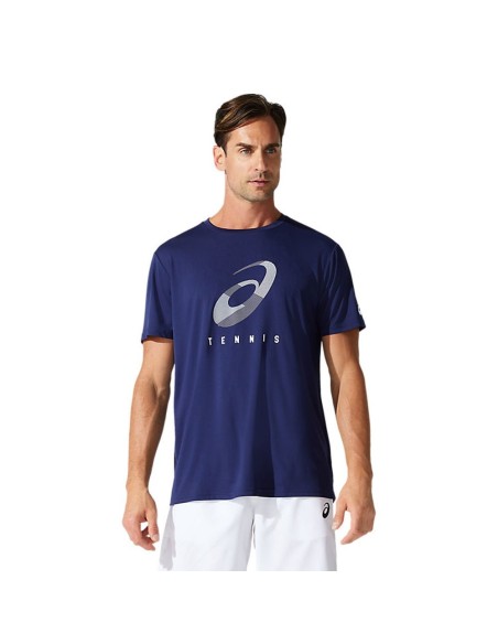 CAMISETA ASICS COURT M SPIRAL 2041A148 400 | Ofertas de pádel